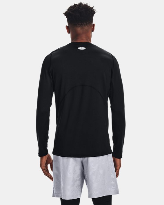 Men's ColdGear® Fitted Crew in Black image number 1